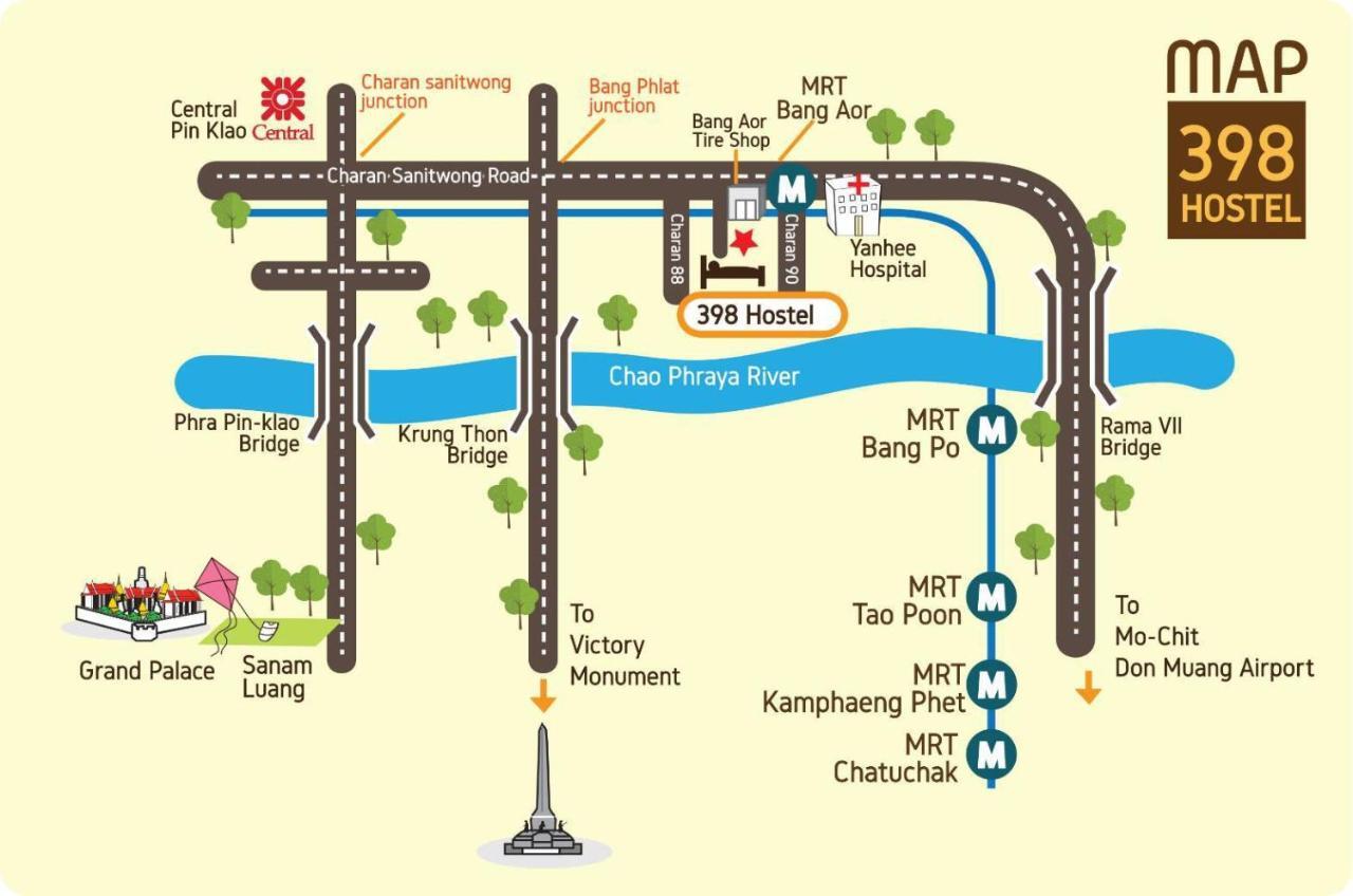 בנגקוק 398 Hostel מראה חיצוני תמונה